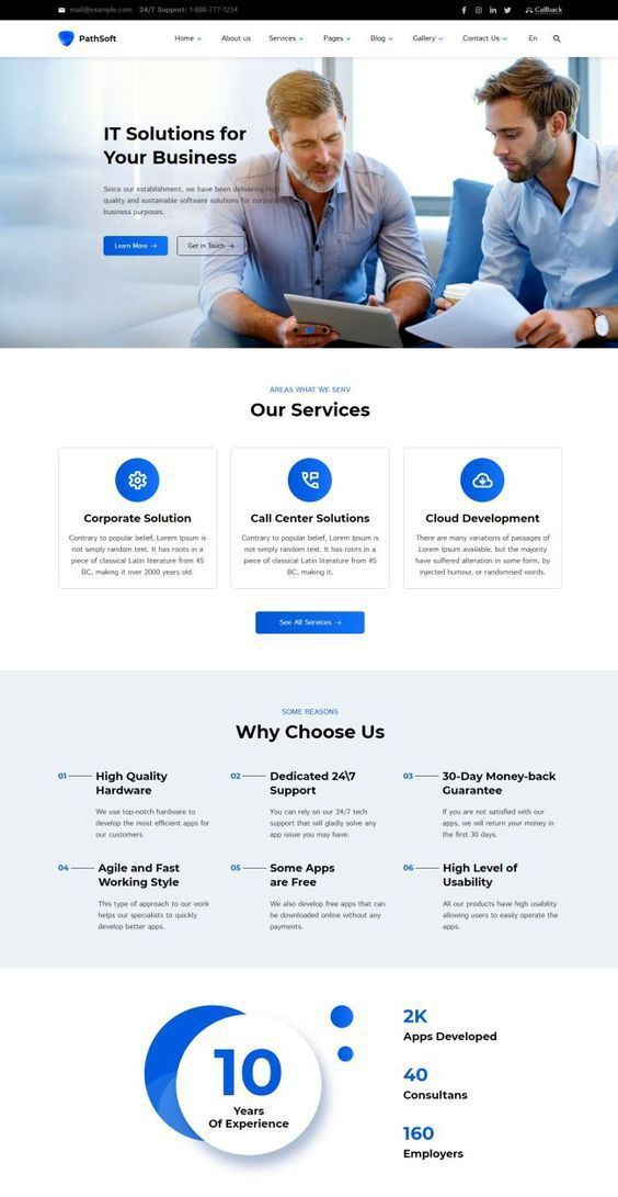 Landing Page Development